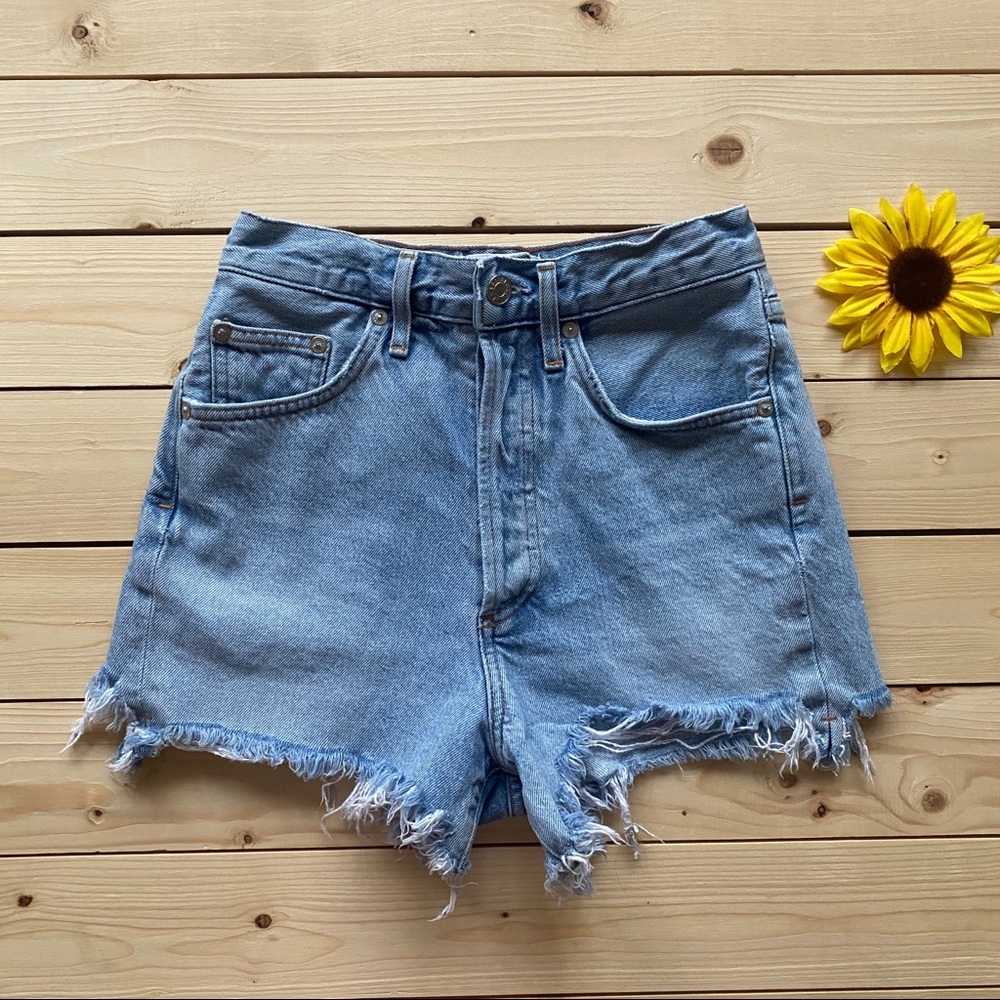 Agolde High Waisted Jean Shorts